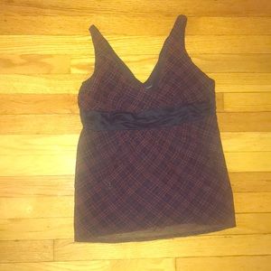 New York & Co Black/Red Camisole Top